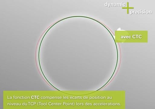 Option Dynamic Precision - Usinage d'un tenon circulaire avec la fonction CTC