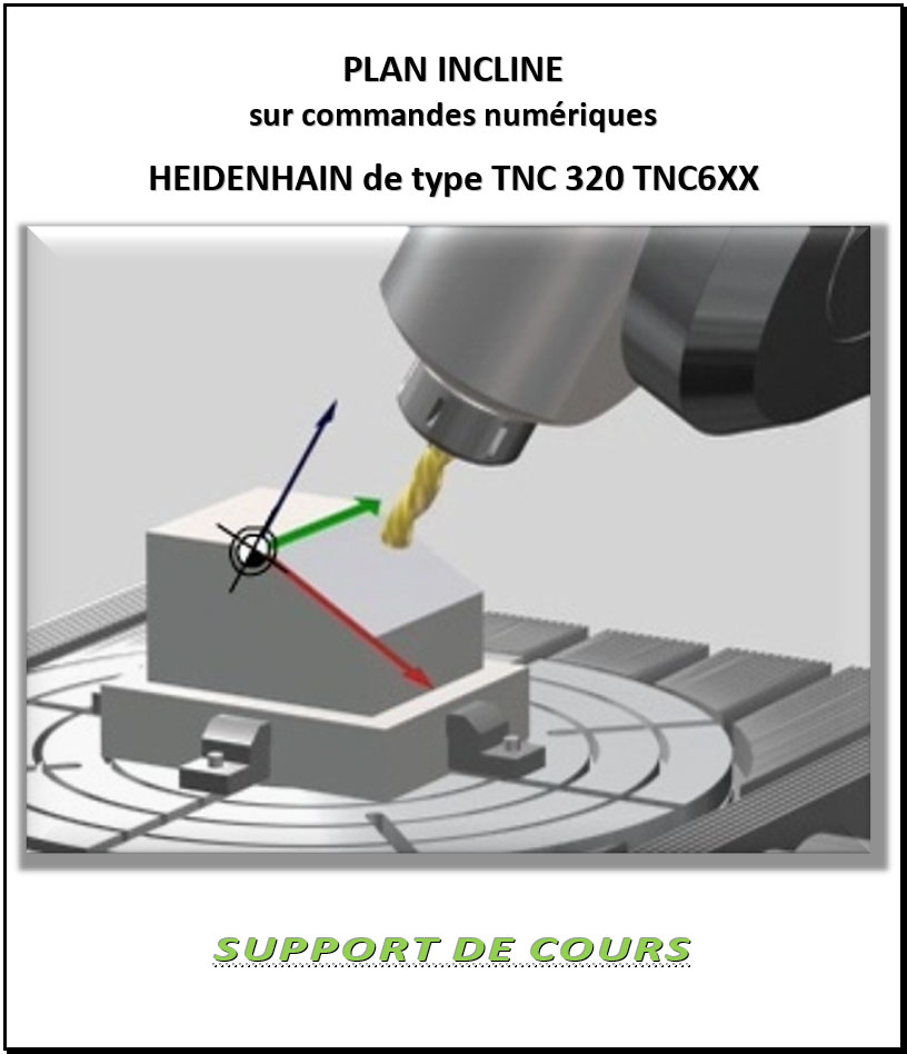 travail en plan incliné sur sa machine